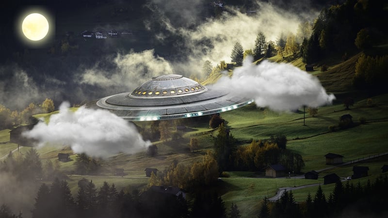 Alien planet landscape